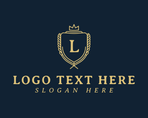 Luxury Crown Shield Logo