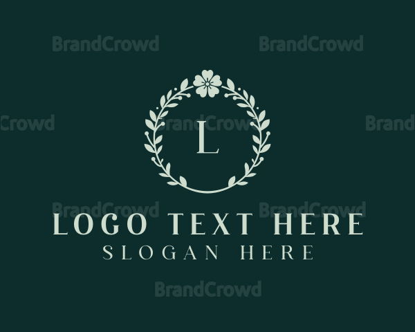 Floral Beauty Wreath Logo