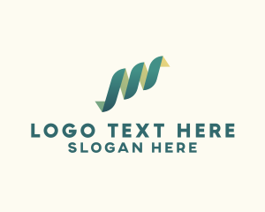 Social - Swirl Ribbon Media logo design