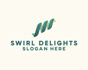 Swirl - Swirl Ribbon Media logo design