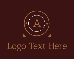 Log - Brown Cricle Letter logo design