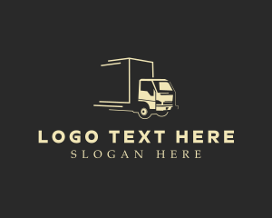 Moving - Minimal Speed Truck logo design