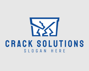 Broken Glass Repair  logo design