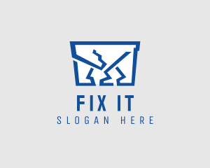 Broken - Broken Glass Repair logo design