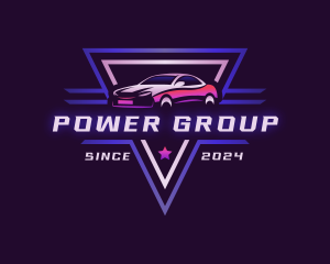 Machine - Sports Car Racing logo design