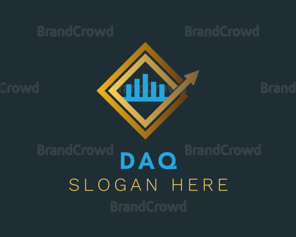 Gold Diamond Graph Logo