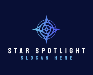 Target Compass Star logo design