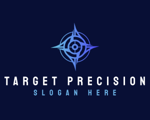 Shooting - Target Compass Star logo design