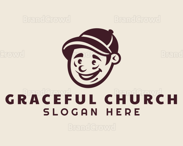 Smiling Guy Character Logo