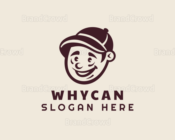 Smiling Guy Character Logo