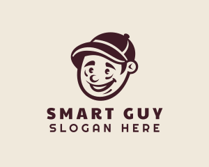 Smiling Guy Character logo design