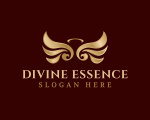 Divine - Halo Angel Wings logo design