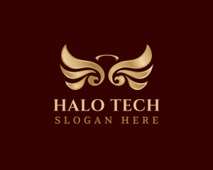 Halo - Halo Angel Wings logo design