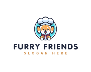 Furry - Dog Chef Kitchen logo design