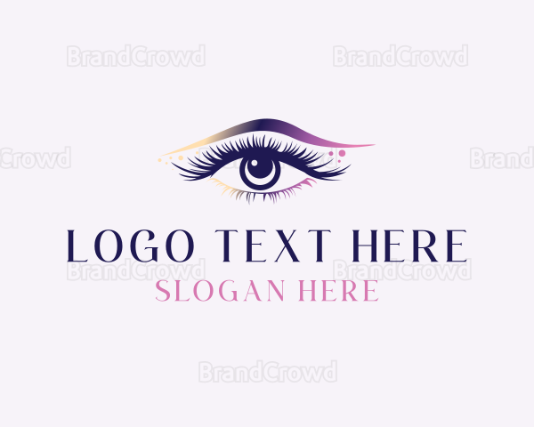 Eyelash Eyebrow Makeup Logo