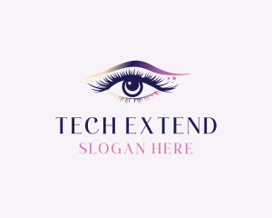 Extension - Eyelash Eyebrow Makeup logo design