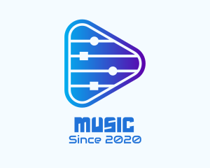 App - DJ Music Mixer logo design