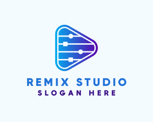 Remix - DJ Music Mixer logo design