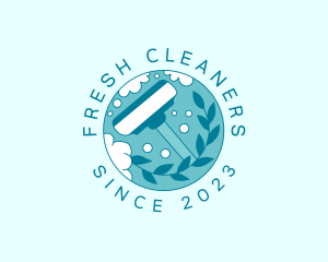 Vacuum Cleaner Janitorial Cleaning logo design