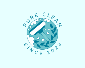 Vacuum Cleaner Janitorial Cleaning logo design