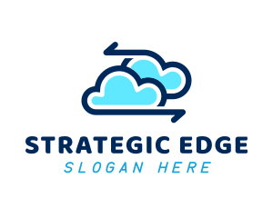 Programmer - Digital Cloud Arrow logo design