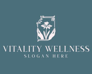 Wellness Yoga Flower logo design