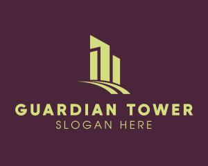 Premium Tower Cityscape logo design