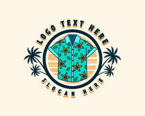 Palm Tree - Tropical Beach Polo logo design