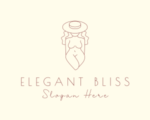 Nude Fashion Woman  Logo