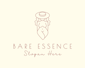 Nude - Nude Fashion Woman logo design