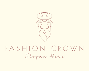 Nude Fashion Woman  logo design