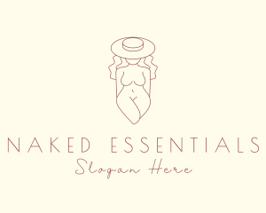 Bare - Nude Fashion Woman logo design