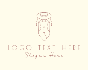 Nude Fashion Woman  Logo