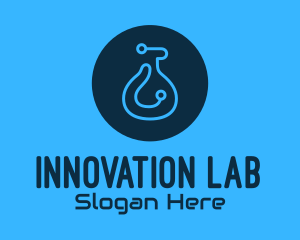 Experimental - Blue Tech Laboratory logo design