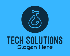 Technological - Blue Tech Laboratory logo design