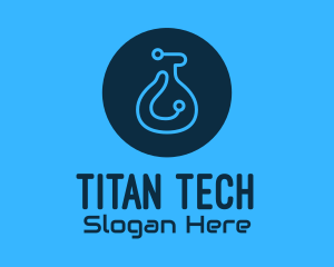 Blue Tech Laboratory logo design