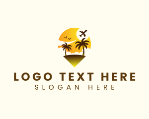Seaside - Travel Tourism Resort logo design