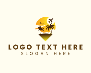 Airplane - Travel Tourism Resort logo design