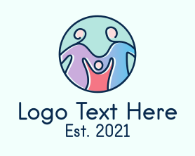 Health Center - Circle Family Emblem logo design