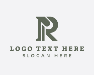 Engineer - Art Deco Studio Letter R logo design
