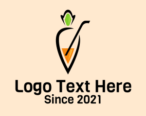Nutritionist - Fresh Carrot Juice logo design