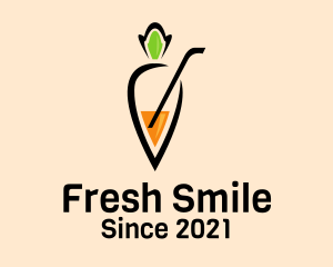 Fresh Carrot Juice  logo design