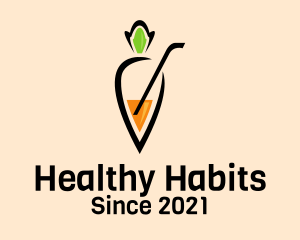 Fresh Carrot Juice  logo design