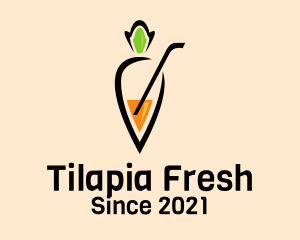 Fresh Carrot Juice  logo design