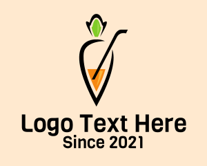 Harvest - Fresh Carrot Juice logo design