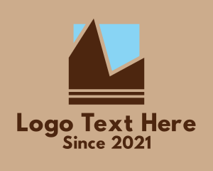 Outdoor Gear - Geometric Mountain Sky logo design