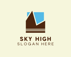 Geometric Mountain Sky  logo design