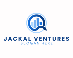 Stocks Graph Finance logo design