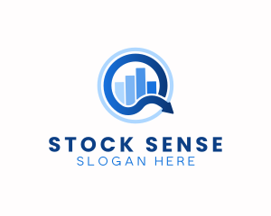 Stocks - Stocks Graph Finance logo design