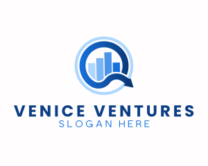 Stocks Graph Finance logo design